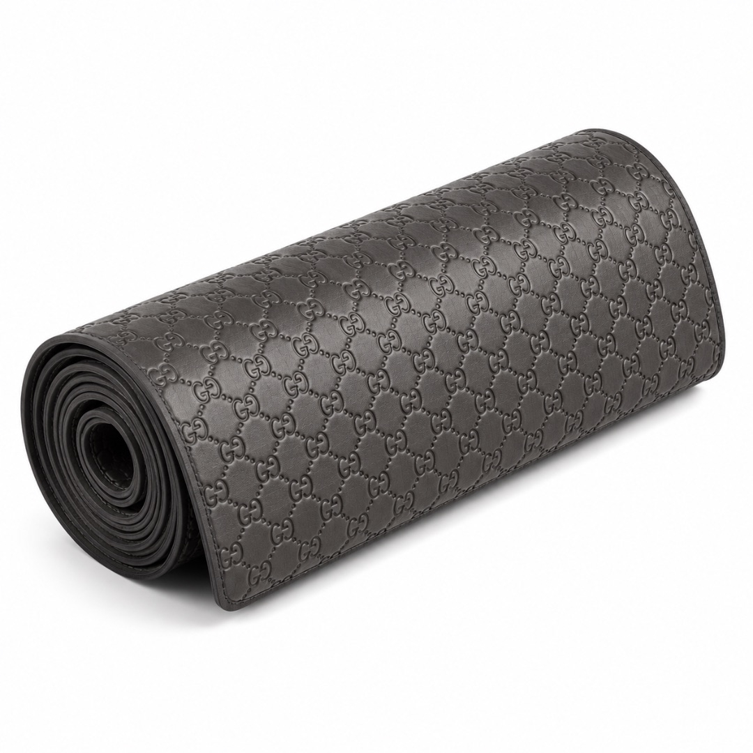 Geometric Embossed Faux Leather Panel